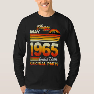 Frauen 57 Jahre alt Retro Vintag Mai 1965 57. T-Shirt