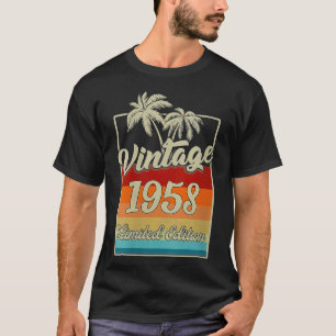 Frauen, 64 Jahre alt Geschenke Vintag 1958 Best vo T-Shirt