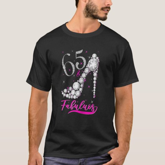 Frauen 65 Jahre alte, fabelhafte Diamant-Kronensch T-Shirt (Vorderseite)