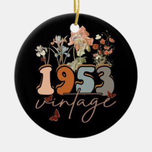 Frauen 70 Jahre alt Vintag 1970 53. Geburtstag T-S Keramik Ornament