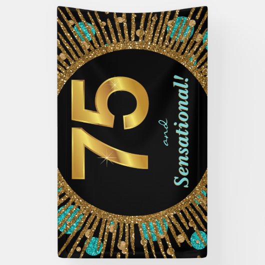 Frauen 75. Geburtstag Banner (Vertikal)