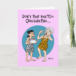 Frauen 75. Geburtstag Karte
