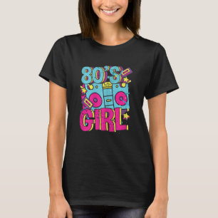 Frauen 80er-Girl 80er Party Themenoutfit Vintag Re T-Shirt