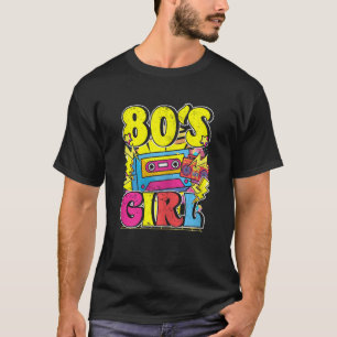 Frauen 80er Party Girl Retro Kostümoutfit 80's 1 T-Shirt