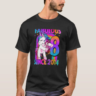 Frauen 8 Jahre alt Einhorn am 8. Geburtstag G T-Shirt