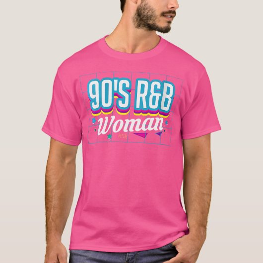 Frauen 90er Jahre Rb Music Lover Frau T-Shirt (Vorderseite)
