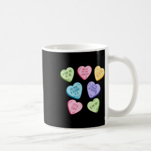 Frauen A Valentinstag Herz Süßigkeiten Angewandtes Kaffeetasse
