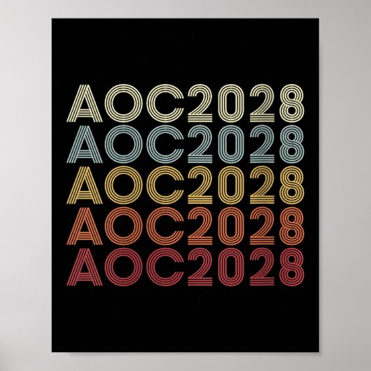 Frauen ab 2028 a.o.c. 2028 für Präsident AC 28 E Poster (Vorne)
