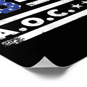 Frauen ab 2028 a.o.c. 2028 für Präsident Amerikane Poster (Ecke)