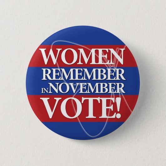 Frauen-Abstimmung - erinnern Sie sich im November Button (Vorderseite)