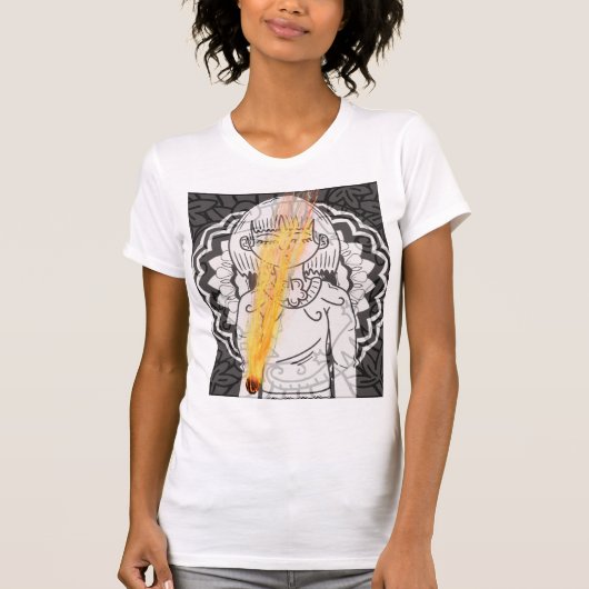 Frauen abstrakt blasen Shirt Asteroid (Vorderseite)