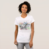 Frauen abstrakt T-Shirt (Vorne ganz)
