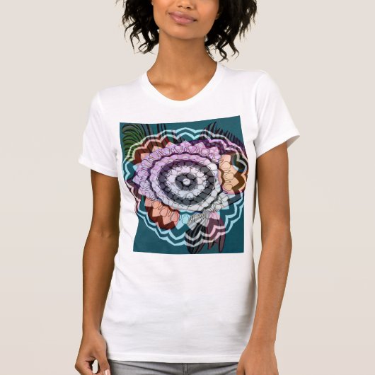 Frauen abstraktes Shirt (Vorderseite)