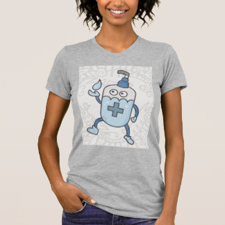 Frauen abstraktes Wasser Flasche Shirt