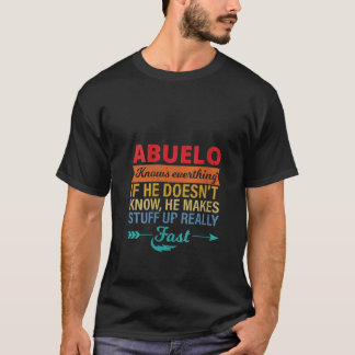 Frauen Abuelo weiß alles Großvater Vater s da T-Shirt