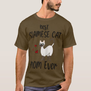 Frauen Adorable Best Siamese Cat Mama Ever, Funny T-Shirt