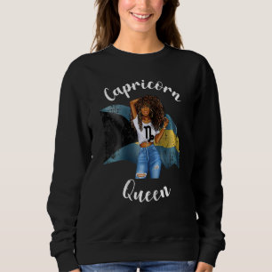 Frauen Afro Bahaman Capricorn Queen Black Womens Z Sweatshirt