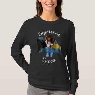 Frauen Afro Bahaman Capricorn Queen Black Womens Z T-Shirt