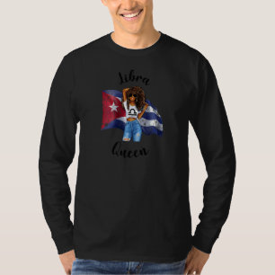 Frauen Afro Kubanisch Waage Königin Afrikanischer T-Shirt