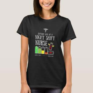 Frauen Akkulaufzeit eines Nurse Nursin T-Shirt
