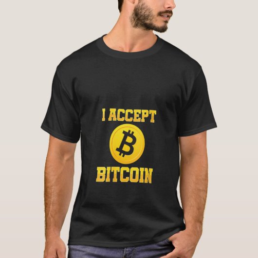 Frauen akzeptiere ich Bitcoin Crypto Währung BTC M T-Shirt (Vorderseite)