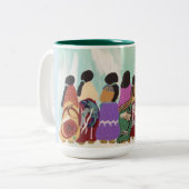 Frauen aller Möglichkeits-Kaffee-Tasse Zweifarbige Tasse (Vorderseite Links)