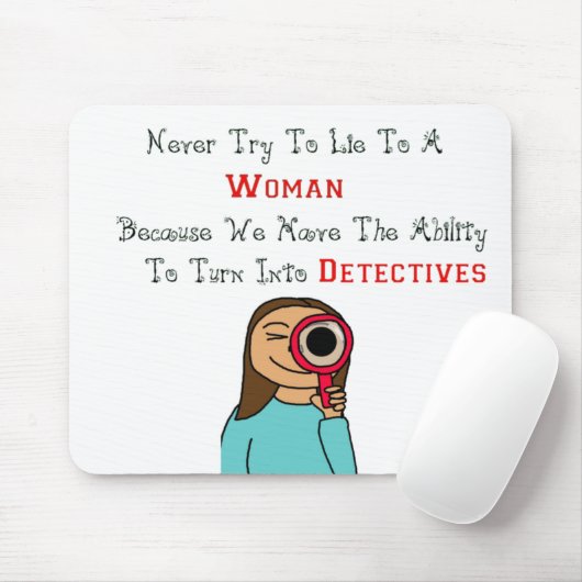 Frauen als Detektive Mousepad (Mit Mouse)
