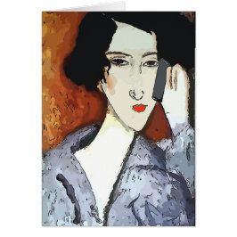 Frauen am Handy Abstrakt 4