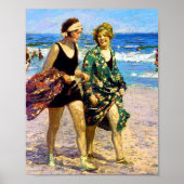 Frauen am Meer Edward Henry Potthast Poster (Vorne)