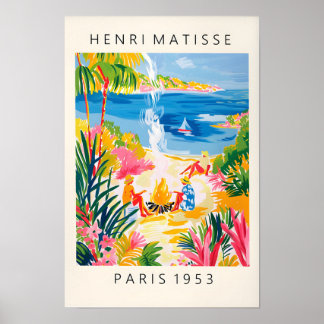 Frauen am Strand Matisse Wandkunst, Tropische Stra Poster