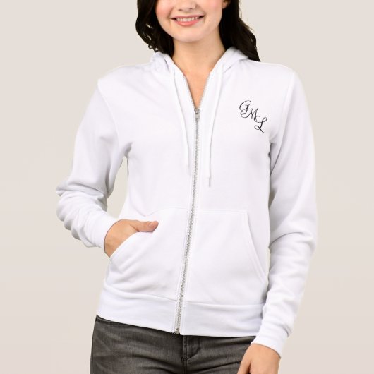 Frauen American Apparel Flex Fleece Reißverschluss Hoodie (Vorderseite)