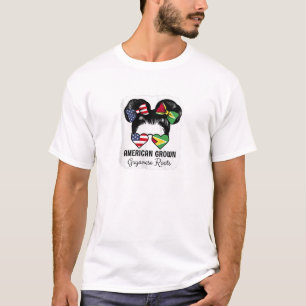 Frauen Amerikanische Grown Guyana Roots Girl Guyan T-Shirt