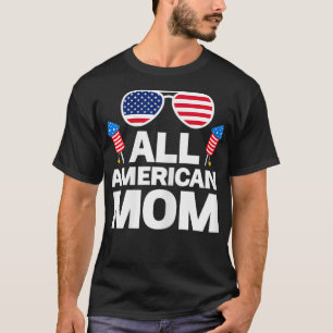 Frauen Amerikanische Mama in allen amerikanischen  T-Shirt