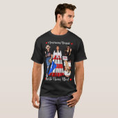 Frauen Amerikanischer Raised Puerto Rico Blood Pue T-Shirt (Vorne ganz)