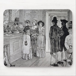 Frauen an den Abstimmungen in New-Jersey Mousepad