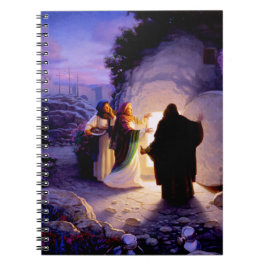 Frauen an der leeren Grab-Zeitschrift Notizblock