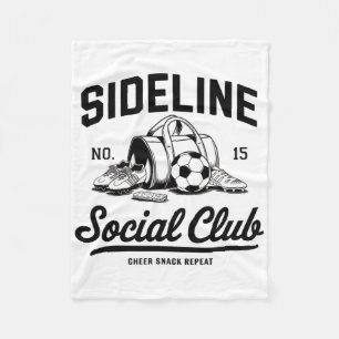 Frauen an der Seitenlinie Social Club Fußball-Mama Fleecedecke