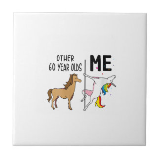 Frauen Anderes Einhorn 60 Jahre Geburtstag Und Ich Fliese