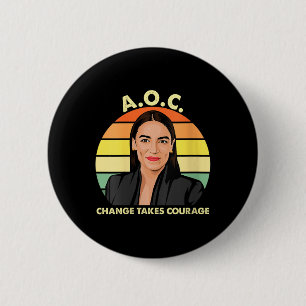 Frauen Aoc Alexandria Ocasio-cortez First Female P Button