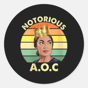 Frauen Aoc Alexandria Ocasio-cortez First Female P Runder Aufkleber