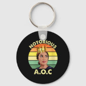 Frauen Aoc Alexandria Ocasio-cortez First Female P Schlüsselanhänger (Vorderseite)