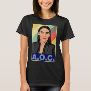 Frauen Aoc Alexandria Ocasio-cortez First Female P T-Shirt