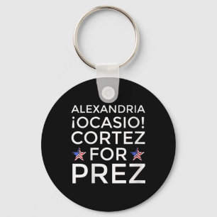 Frauen Aoc für Präsident Alexandria Ocasio-cortez Schlüsselanhänger