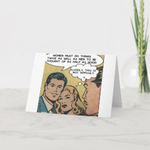 Frauen arbeiten doppelt so hart wie Männer Charlot Karte