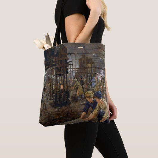 Frauen arbeiten in einer Munitionsfabrik WW1 1918  Tasche (Von Nahem)