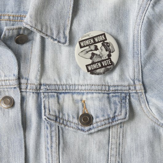 FRAUEN-ARBEITS-FRAUEN-ABSTIMMUNG Knopf-Abzeichen Button (Beispiel)