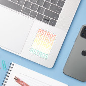 Frauen Astros Aufkleber (Laptop mit iPhone)