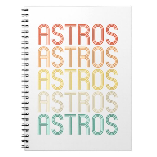 Frauen Astros Notizblock (Vorderseite)