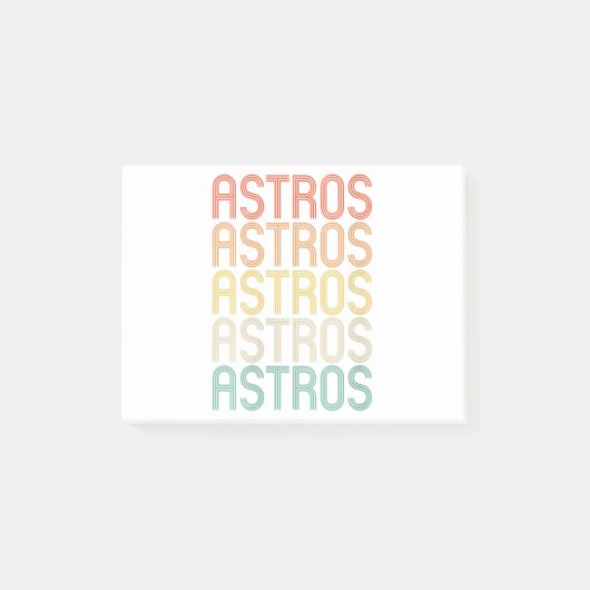 Frauen Astros Post-it Klebezettel (Vorderseite)