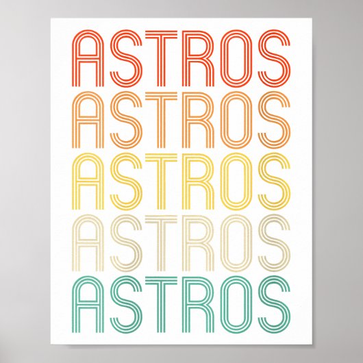 Frauen Astros Poster (Vorne)